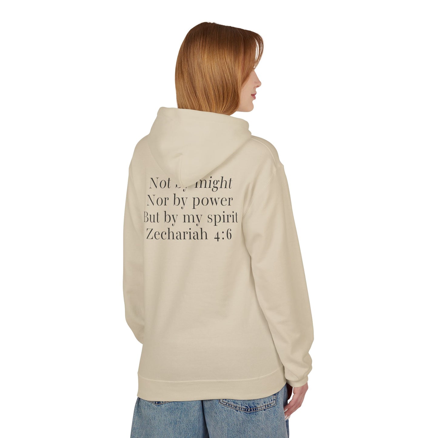 Fleece Hoodie Zechariah 4:6