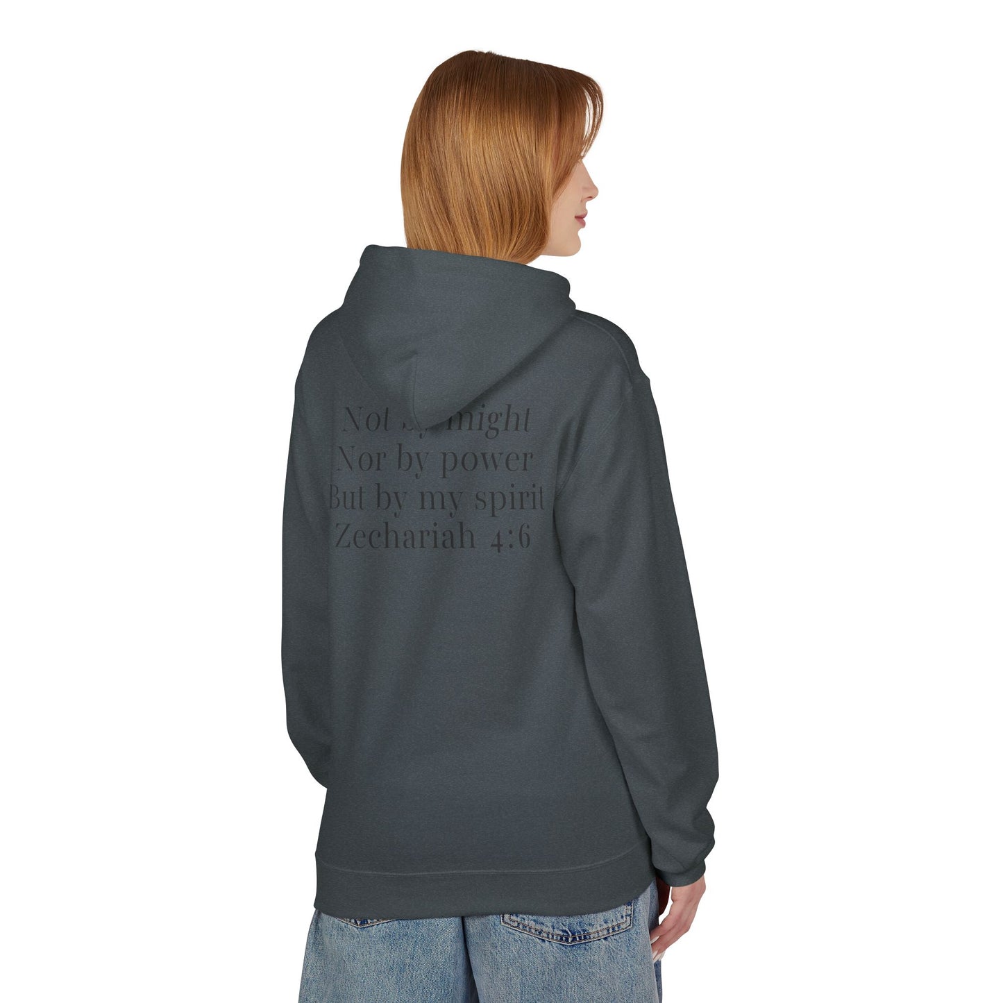 Fleece Hoodie Zechariah 4:6