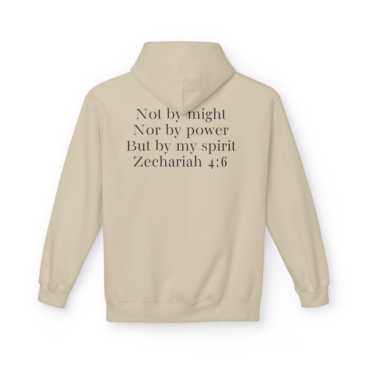 Fleece Hoodie Zechariah 4:6