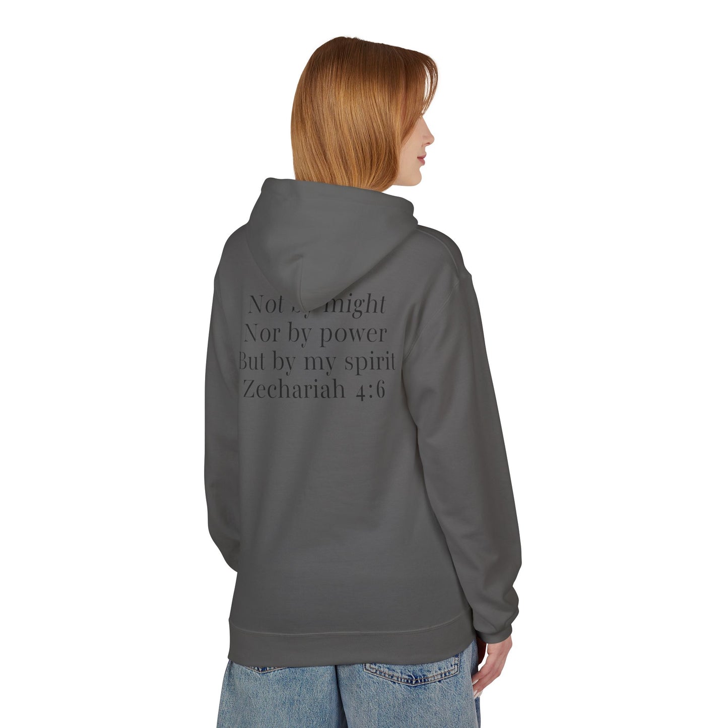 Fleece Hoodie Zechariah 4:6