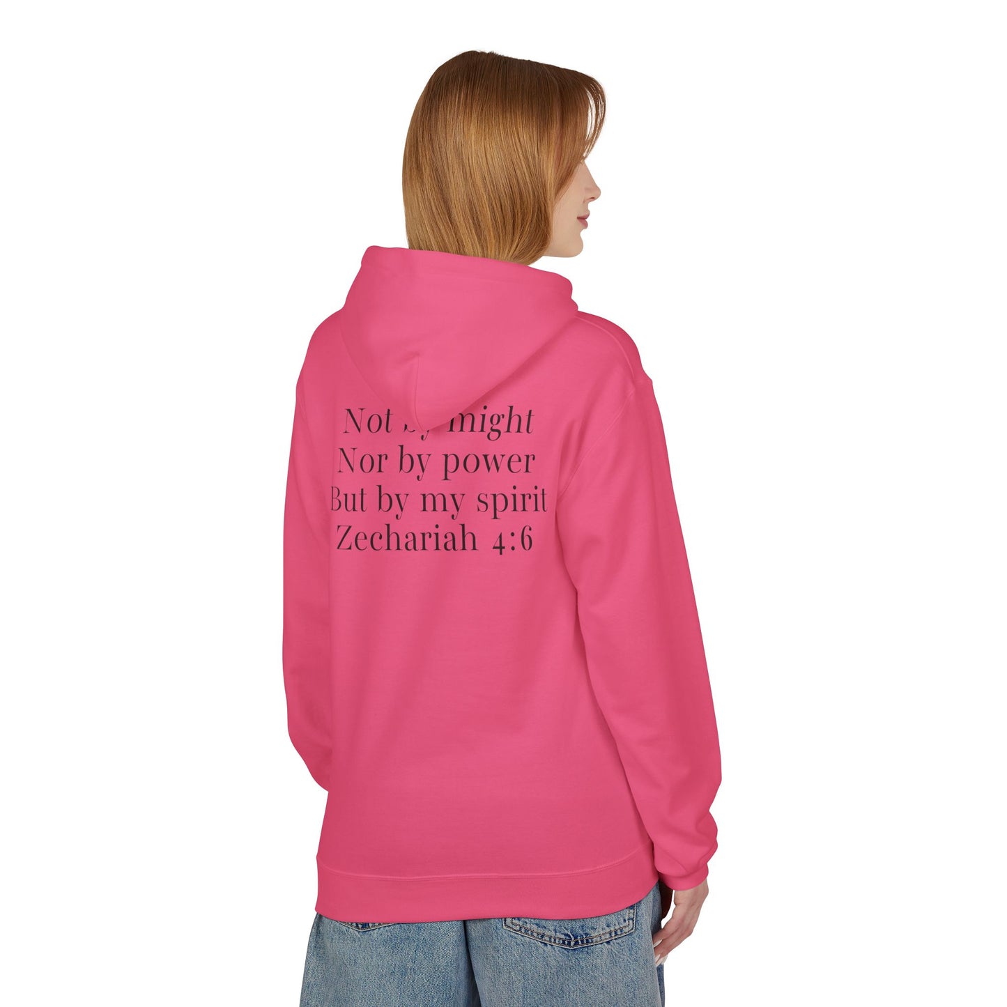 Fleece Hoodie Zechariah 4:6